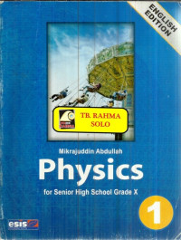 Image of Physics for Senior High School Grade X 1