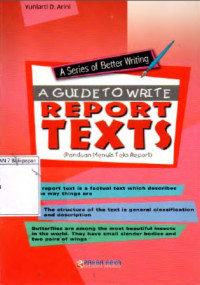Image of A Guide To Write Report Text (Panduan Menulis Teks Report)