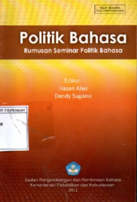 Image of Politik Bahasa Rumusan Seminar Politik Bahasa